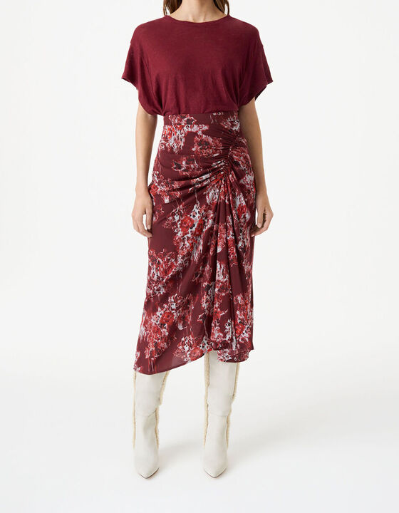 ALISE PRINTED MIDI SKIRT
